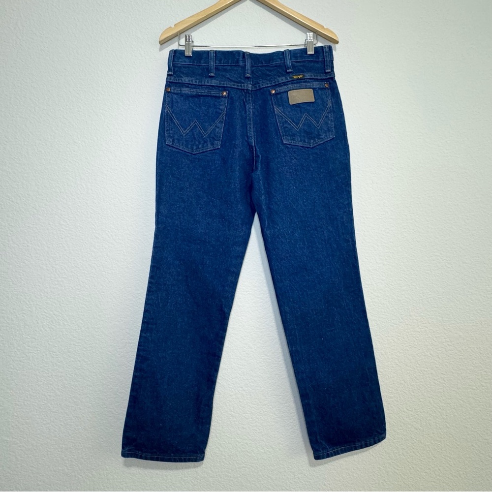 Wrangler Vintage Dark Wash Straight Jeans (Waist 31, Inseam 29) - Picture 5 of 9